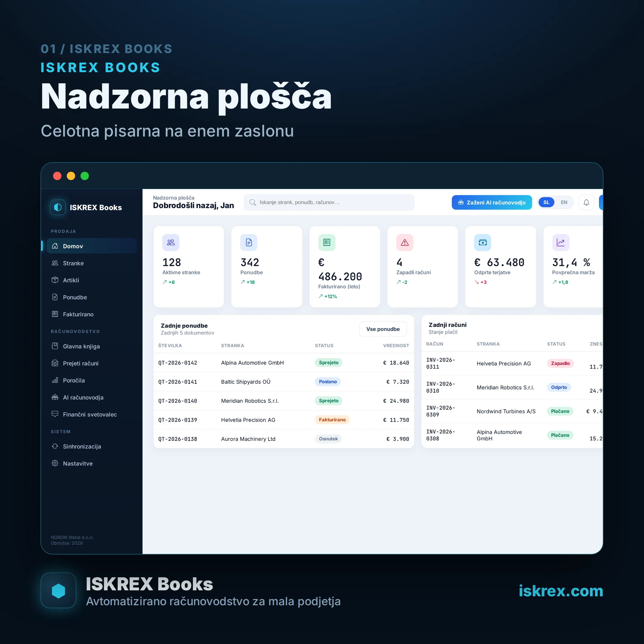 Iskrex Books — dashboard promo card