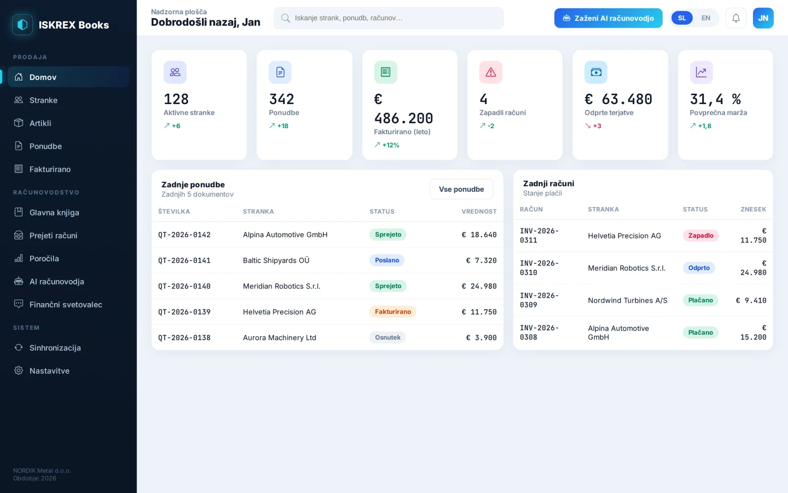 Iskrex Books — AI business platform built by Iskrex